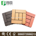 cheap non-slip wpc interlocking outdoor plastic deck tiles